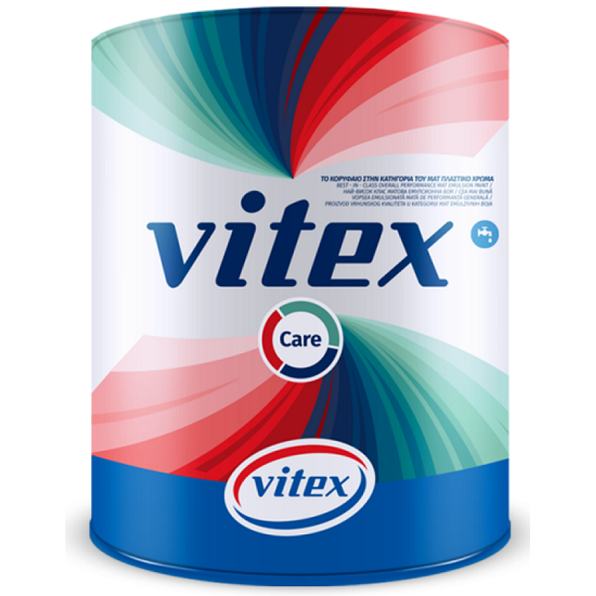 VITEX CARE ΠΛΑΣΤΙΚΟ ΧΡΩΜΑ ΛΕΥΚΟ 3Lt ΜΑΤ 1001332