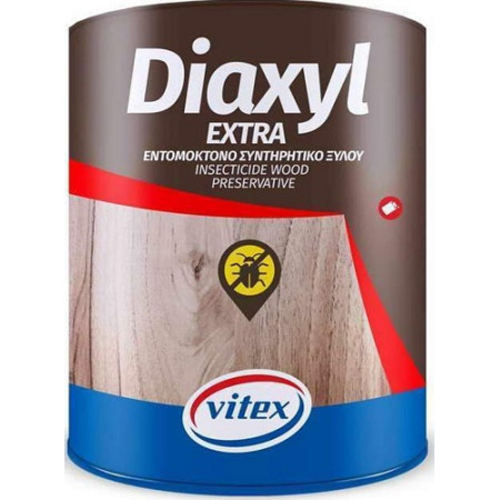 VITEX DIAXYL EXTRA ΕΝΤΟΜΟΚΤΟΝΟ ΣΥΝΤΗΡΗΤΙΚΟ ΞΥΛΟΥ ΔΙΑΛΥΤΟΥ ΑΧΡΩΜΟ ΕΛΑΦΡΩΣ ΣΑΤΙΝΕ  0.75Lt 1003302