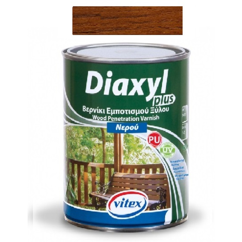 VITEX DIAXYL PLUS ΒΕΡΝΙΚΙ ΕΜΠΟΤΙΣΜΟΥ ΞΥΛΟΥ ΝΕΡΟΥ ΣΕ ΑΠΟΧΡΩΣΗ ΔΡΥΣ ΕΛΑΦΡΩΣ ΣΑΤΙΝΕ 2508 0.75Lt 1003383