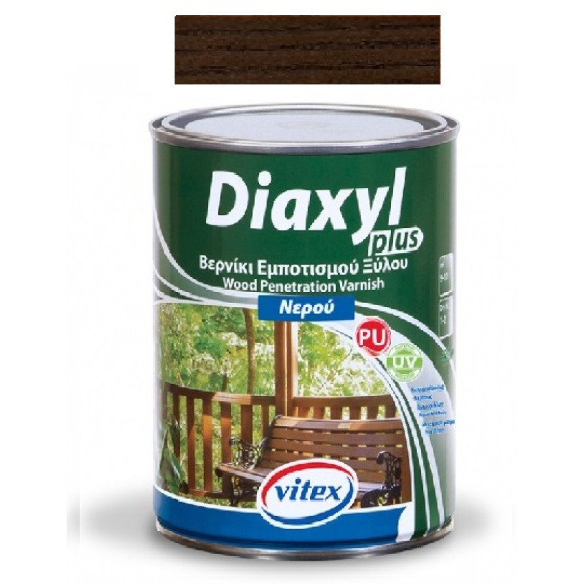 VITEX DIAXYL PLUS ΒΕΡΝΙΚΙ ΕΜΠΟΤΙΣΜΟΥ ΞΥΛΟΥ ΝΕΡΟΥ ΣΕ ΑΠΟΧΡΩΣΗ ΕΒΕΝΟΣ ΕΛΑΦΡΩΣ ΣΑΤΙΝΕ 2510 0.75Lt 1003384