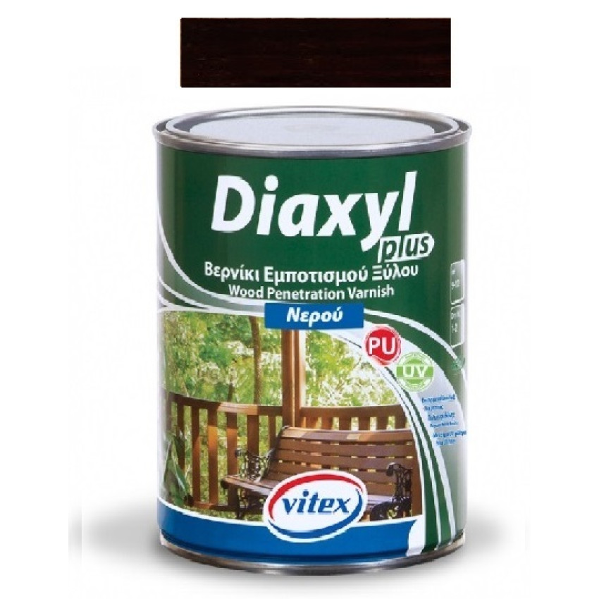 VITEX DIAXYL PLUS ΒΕΡΝΙΚΙ ΕΜΠΟΤΙΣΜΟΥ ΞΥΛΟΥ ΝΕΡΟΥ ΣΕ ΑΠΟΧΡΩΣΗ ΚΑΡΥΔΙΑ ΣΚΟΥΡΑ ΕΛΑΦΡΩΣ ΣΑΤΙΝΕ 2513 0.75Lt 1003385