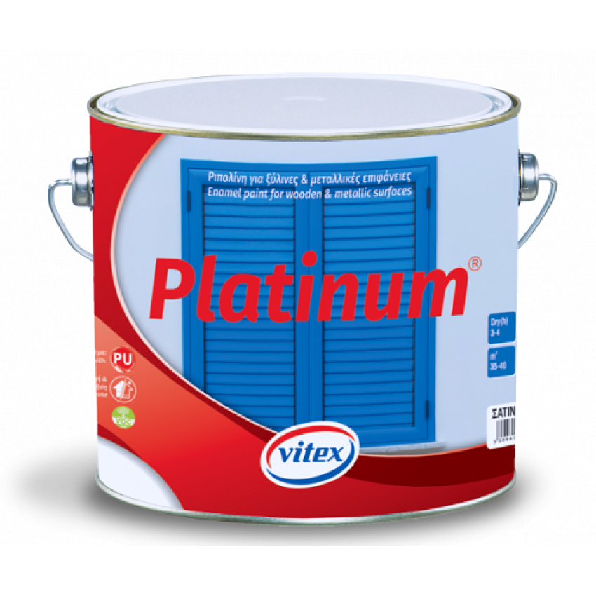 VITEX PLATINUM ΡΙΠΟΛΙΝΗ ΔΙΑΛΥΤΟΥ ΛΕΥΚΗ ΓΥΑΛΙΣΤΕΡΗ 2.5Lt ( ΞΥΛΟ - ΜΕΤΑΛΛΟ ) 1004307