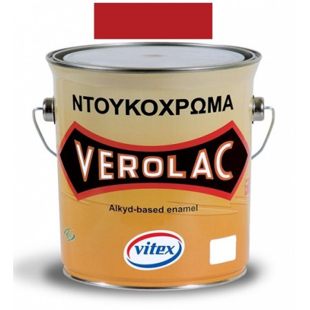 VITEX VEROLAC ΝΤΟΥΚΟΧΡΩΜΑ (ΛΑΔΟΜΠΟΓΙΑ) ΚΟΚΚΙΝΟ Νο33 0.375Lt ( ΜΕΤΑΛΛΟ - ΞΥΛΟ ) 1001451