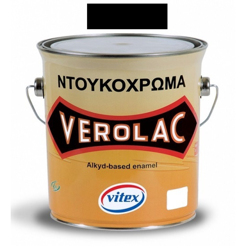 VITEX VEROLAC ΝΤΟΥΚΟΧΡΩΜΑ (ΛΑΔΟΜΠΟΓΙΑ) ΜΑΥΡΟ ΜΑΤ 0.375Lt ( ΜΕΤΑΛΛΟ - ΞΥΛΟ ) 1001638