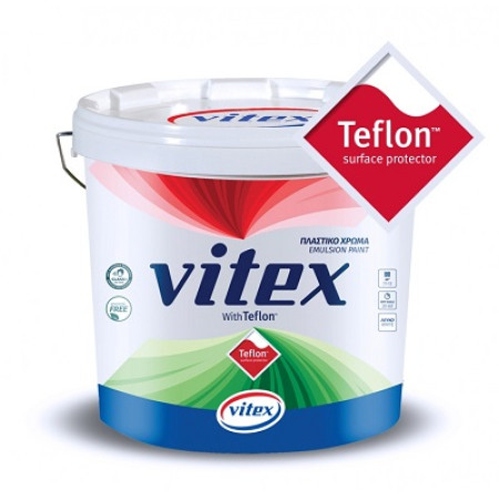 VITEX WITH TEFLON ΠΛΑΣΤΙΚΟ ΧΡΩΜΑ ΛΕΥΚΟ 3Lt 1002341