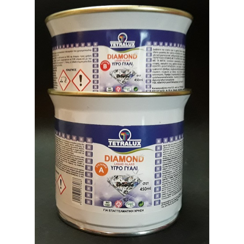 ΥΓΡΟ ΓΥΑΛΙ ΕΠΙΣΤΡΩΣΗΣ ΕΩΣ 5mm TETRALUX DIAMOND LIQUID GLASS 450ml