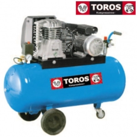 ΑΕΡΟΣΥΜΠΙΕΣΤΗΣ ΜΕ ΙΜΑΝΤΑ TOROS N2.8S-100C-3T 100lt -3HP 380V Βlue series