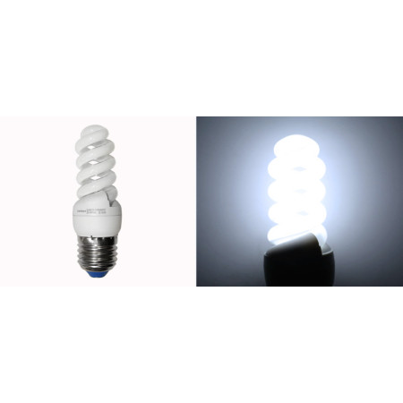 ΛΑΜΠΑ ΟΙΚΟΝΟΜΙΑΣ ΣΠΙΡΑΛ Ε27 240V 9W 6400K ΨΥΧΡΟ 410 Lumen