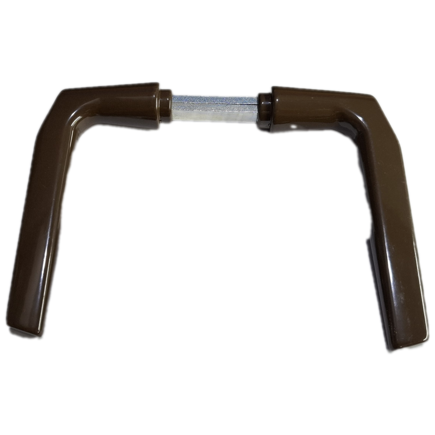 Πόμολο αλουμινίου 110 καφέ για σιδερένιες πόρτες 26355