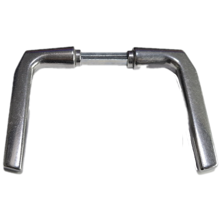 Πόμολο αλουμινίου 110 οξάλ για σιδερένιες πόρτες 26101