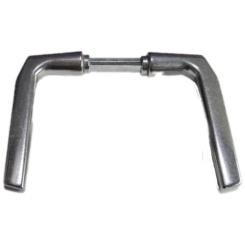 Πόμολο αλουμινίου 110 οξάλ για σιδερένιες πόρτες 26101