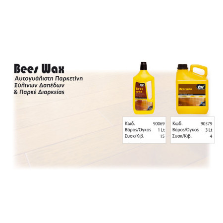 ΠΑΡΚΕΤΙΝΗ ΥΓΡΗ για ξύλινα πατώματα NEW LINE Bees Wax - 1L