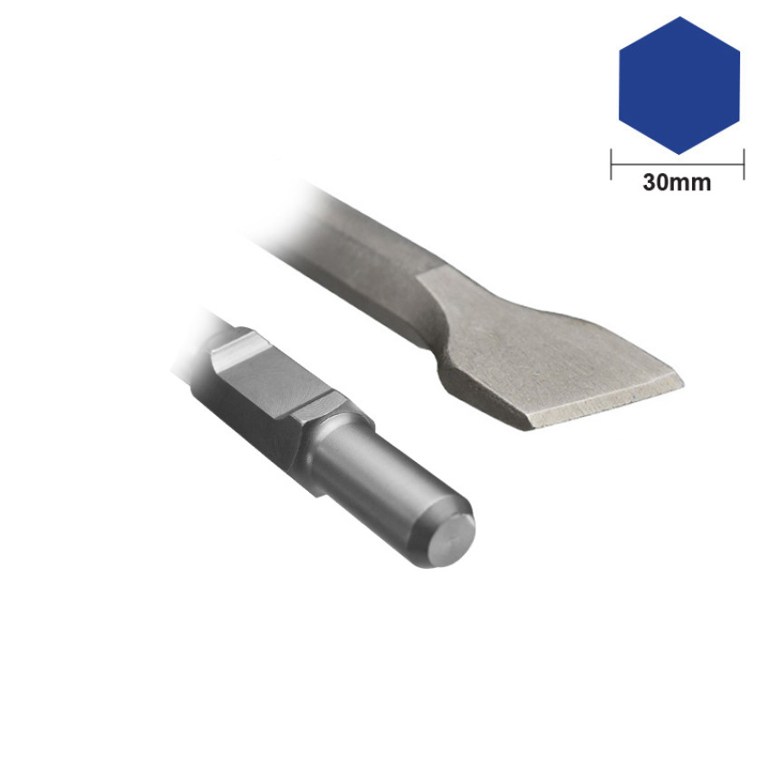 BULLE: ΚΑΛΕΜΙ ΠΛΑΤΥ HEX 30x410mm BULLE: ΚΑΛΕΜΙ ΠΛΑΤΥ HEX 30x410mm
