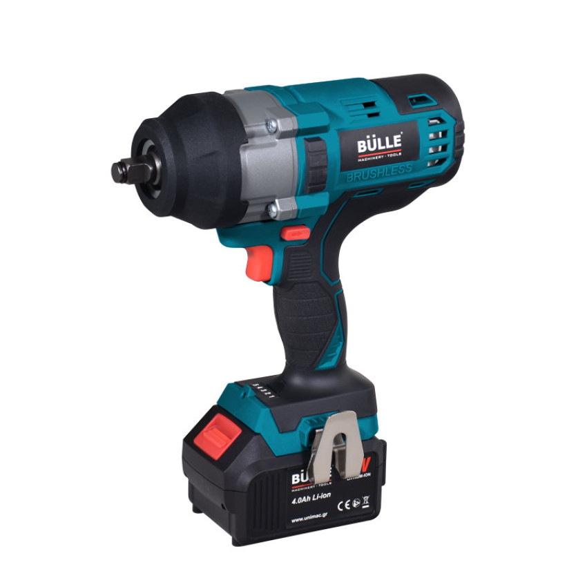 BULLE: ΕΠΑΝΑΦΟΡΤΙΖΟΜΕΝΟ ΜΠΟΥΛΟΝΟΚΛΕΙΔΟ ΜΠΑΤΑΡΙΑΣ (BRUSHLESS) 1/2'', 1000Nm, 18V, 1x4Ah Li-Ion