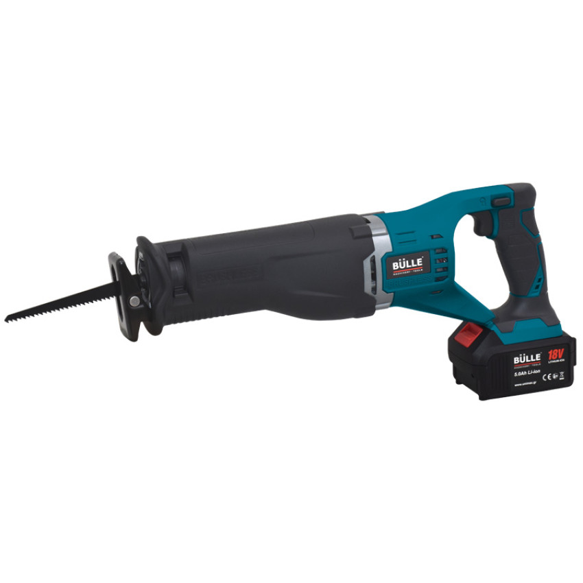 BULLE: ΕΠΑΝΑΦΟΡΤΙΖΟΜΕΝΗ ΣΠΑΘΟΣΕΓΑ BRUSHLESS 18V, ΒΑΡΕΩΣ ΤΥΠΟΥ ΜΕ ΤΑΧΥΦΟΡΤΙΣΤΗ ΚΑΙ ΜΠΑΤΑΡΙΑ ΛΙΘΙΟΥ 5AH