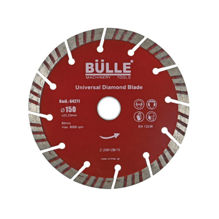 BULLE: ΔΙΣΚΟΣ ΔΟΜΙΚΩΝ ΥΛΙΚΩΝ 150x22,2mm