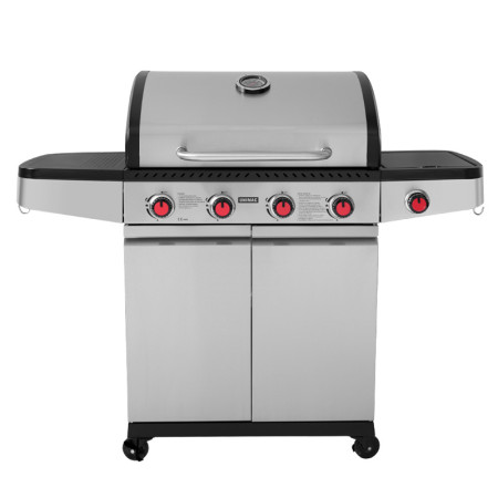 UNIMAC: ΨΗΣΤΑΡΙΑ ΥΓΡΑΕΡΙΟΥ INOX BBQ PREMIUM LINE - 4 ΕΣΤΙΕΣ ΚΑΙ 1 ΠΛΑΪΝΟ ΜΑΤΙ